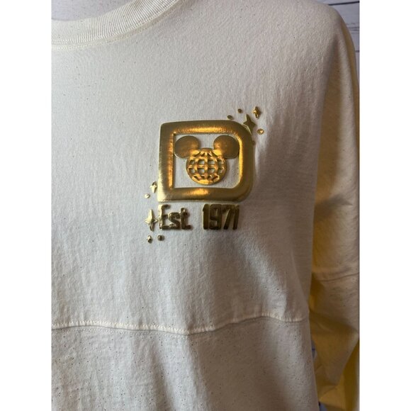 Disney Parks Spirit Jersey WDW Pixie Dust Castle Medium‎ Gold Walt Disney World - Picture 7 of 10